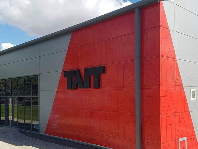 Photo of Tait Sign on warehouse
