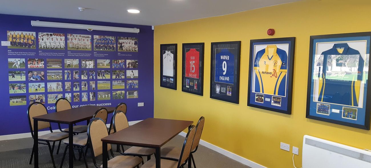 Interior Graphics Wakefield Thornes Cricket Club