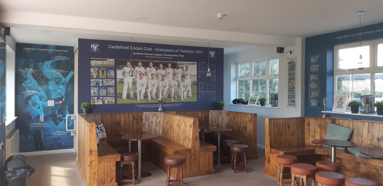 Castleford Cricket Club Interior Graphics