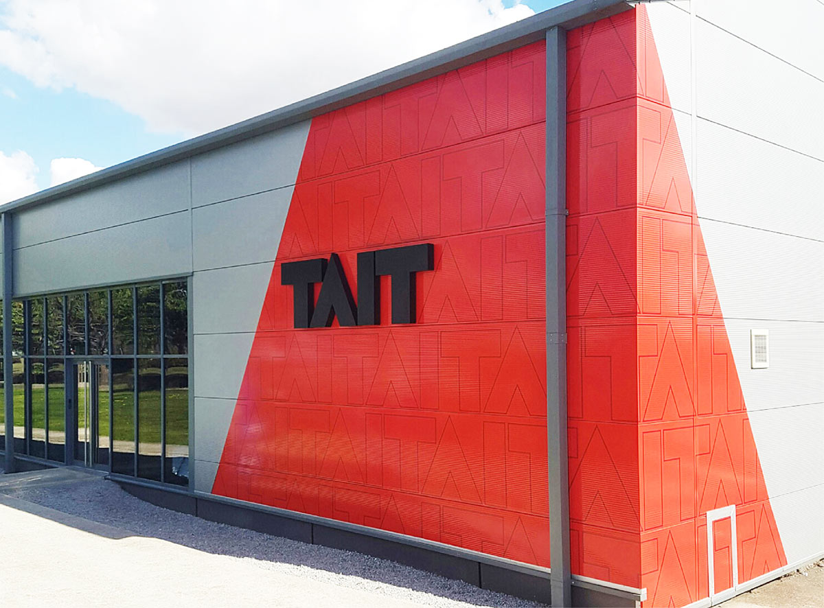 Exterior Office and Building Sign Tait