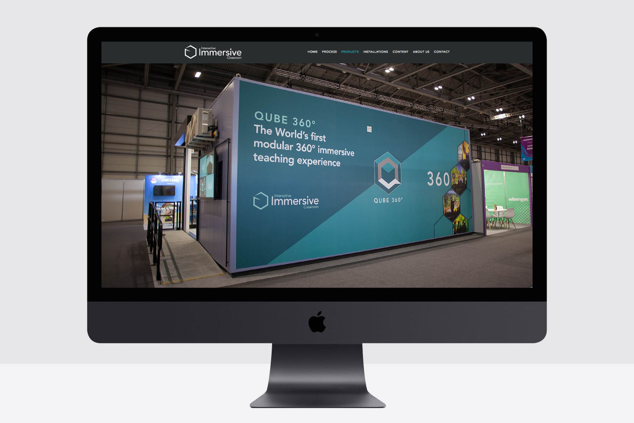 Website Home Page on Desktop