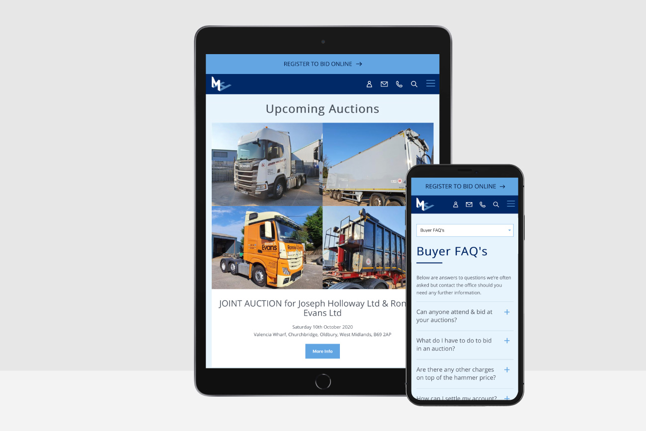 Malcolm Harrison Website ipad Visuals