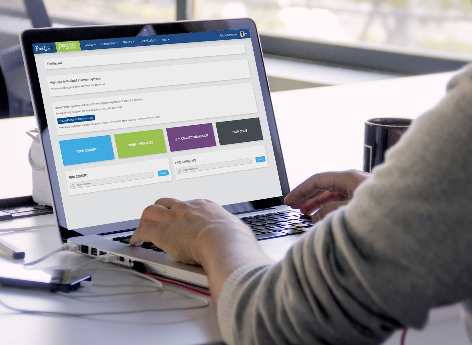 Desktop images of ProQual system