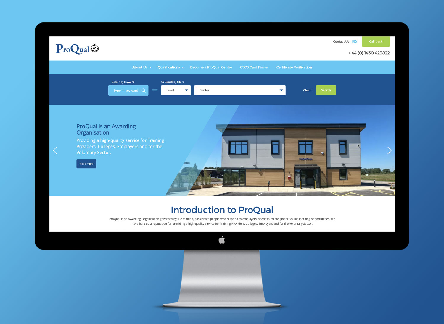 Desktop of ProQual AB System