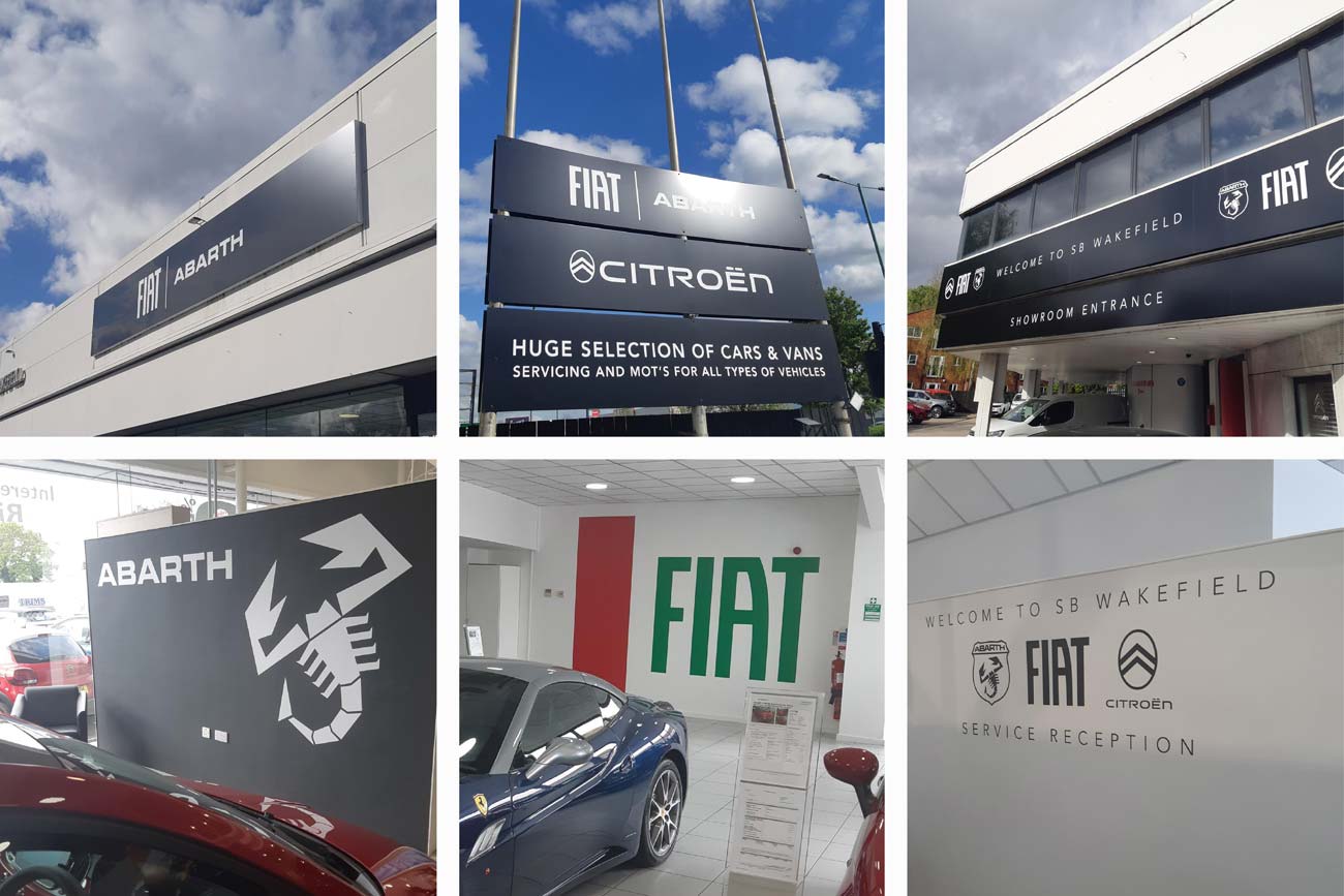 Collage of Car Showroom Signs