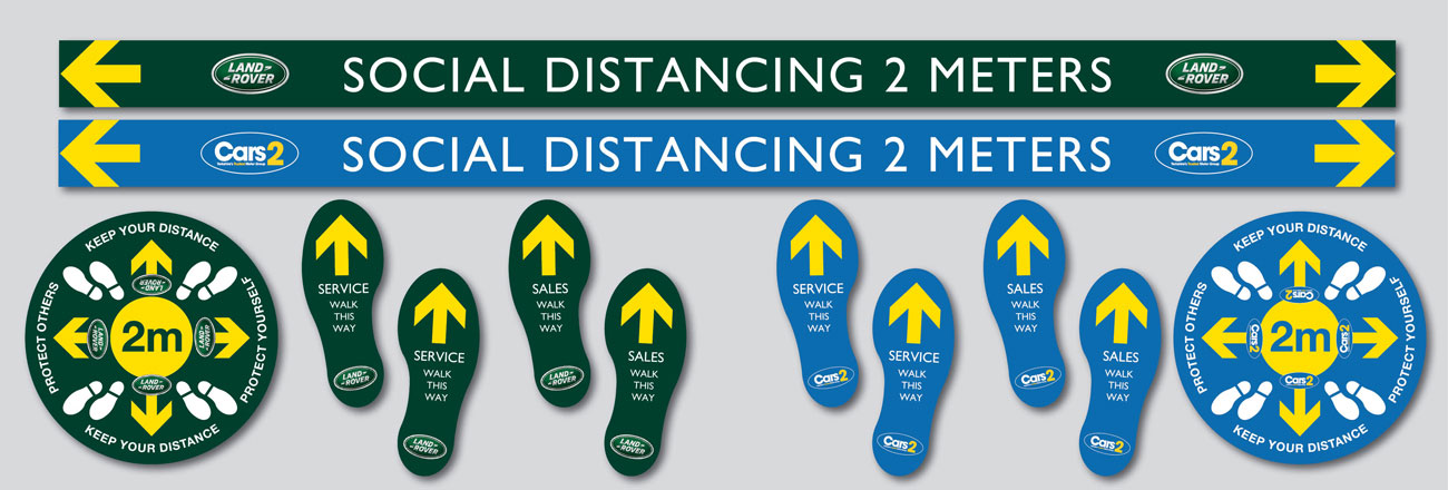 Signage Stickers for Covid