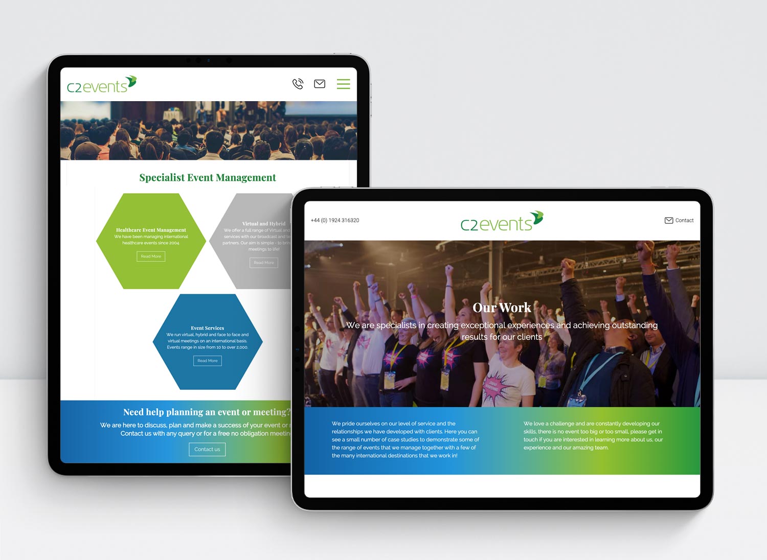 Ipad Website Screens C2 Events