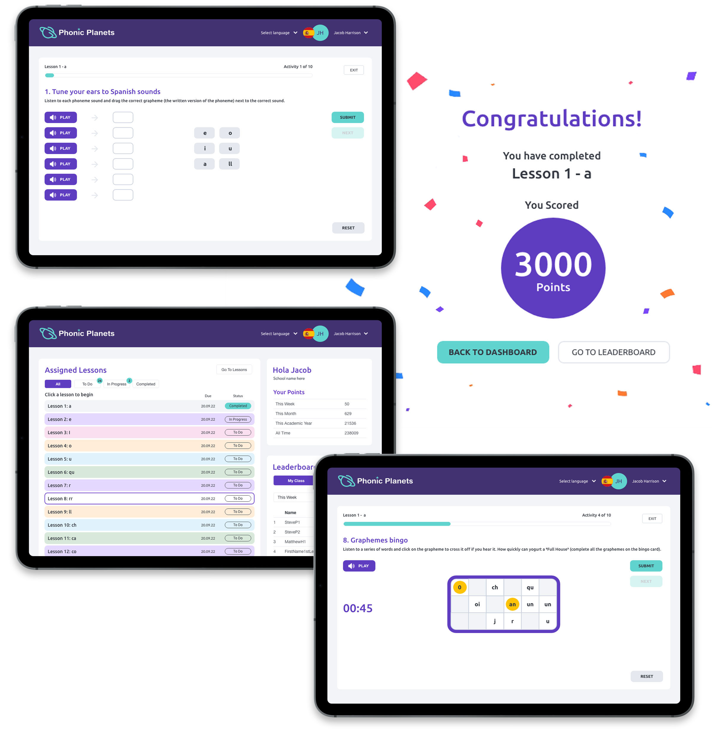 Planet Phonics Web system image